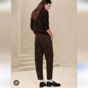 Banana Republic High Rise Barrel Utility Pant Olive Green Size 6